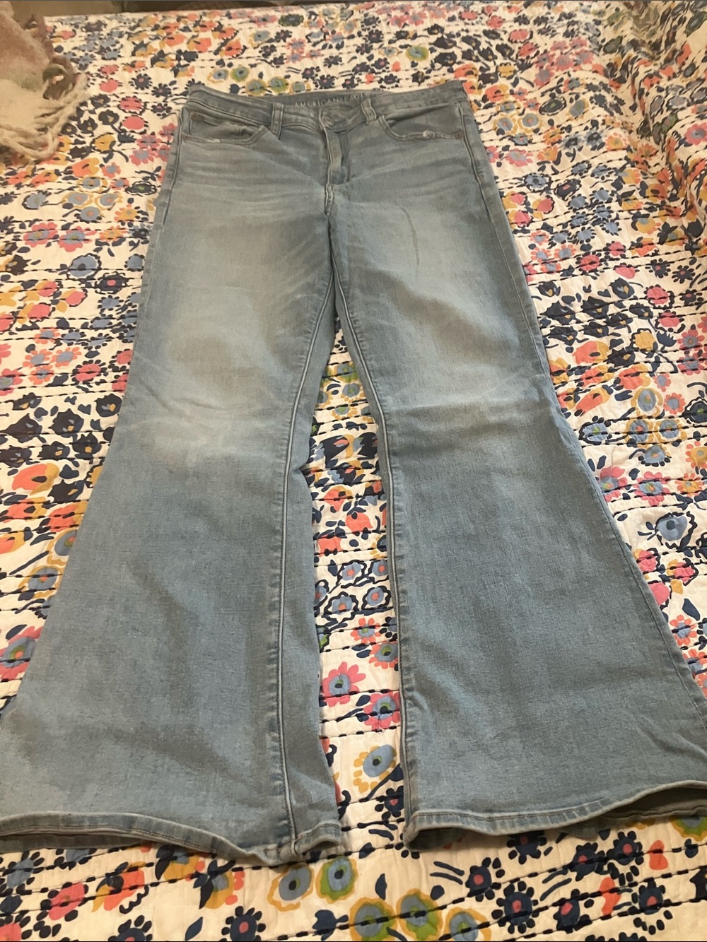 American Eagle Outfitters Light Blue Flared Jeans